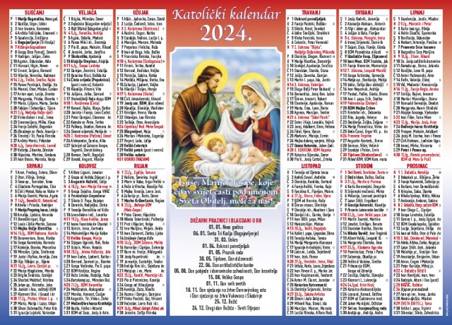 Jednolistni katolički kalendar - Sveta Obitelj